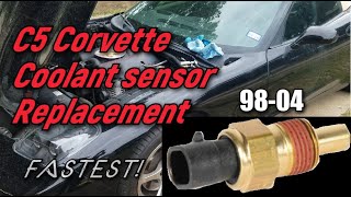 C5 Corvette Coolant Temperature Sensor Replacement P0128 1997-2004