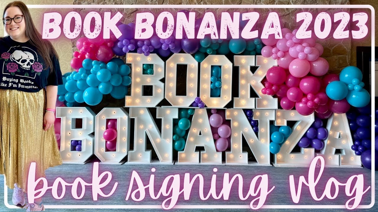 Book Bonanza vlog romance reader book signing 2023 YouTube