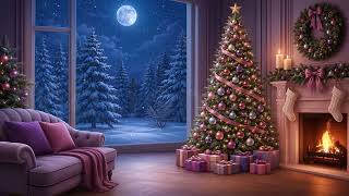 Blush Christmas Lounge Animated Background for Twitch, VTuber & Zoom | Cozy Holiday Room Loop screenshot 1