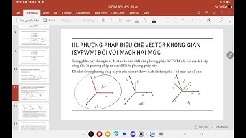 Phương pháp điều chế vector không gian SVM cho mạch nghịch lưu 3 pha 2 mức, 3 mức- NPC( P1)