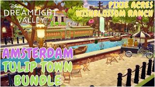 Disney Dreamlight Valley | Amsterdam City SPEEDBUILD | Tulip Town Bundle