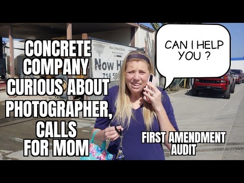 "Concrete Company Curious About Photographer, Calls For Mom" #FirstAmendmentRights