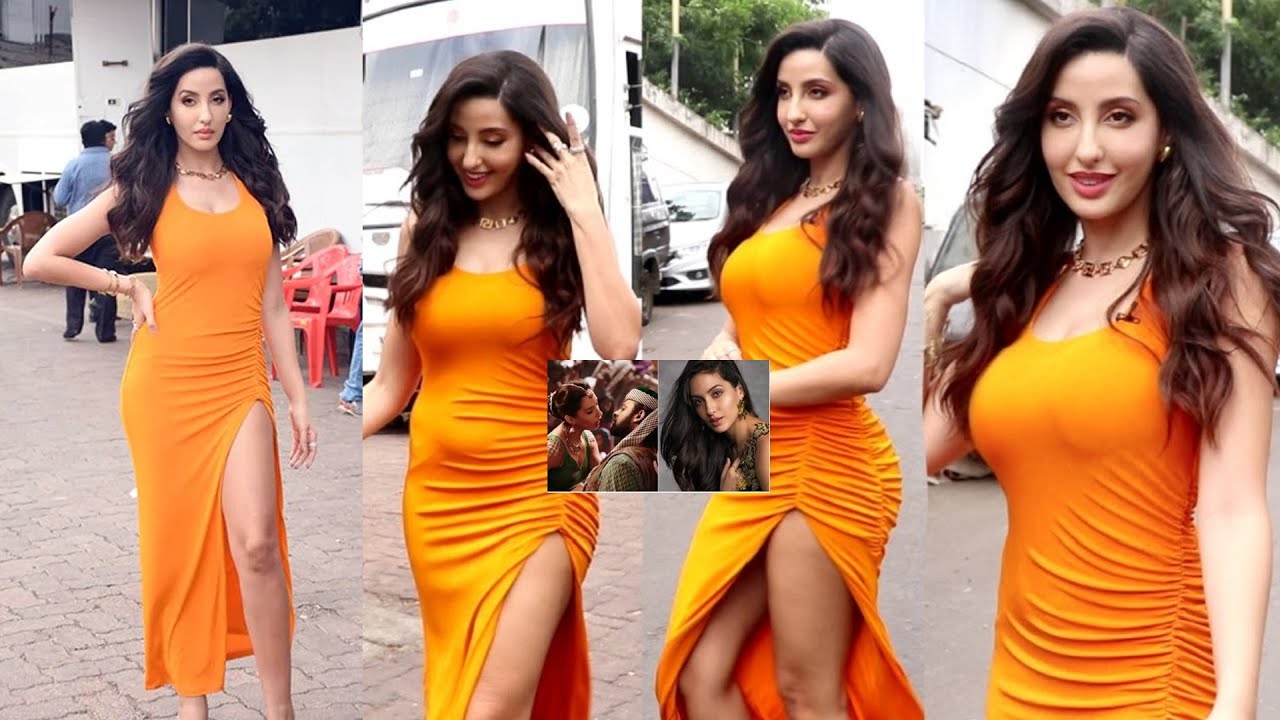 bollywood actress in orange dress Sanjana Sanghi Turns Heads in Town with Her Adorable Orange Dress Look , Follow: @tellyreporter , #sanjanasanghi #celebrityspotted #Bollywood #Entertainment #celebrityfashion #spotted #tellyreporter