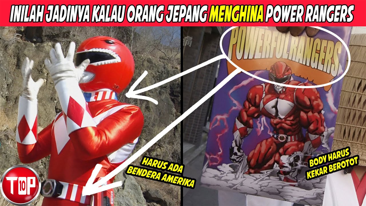 TOP 10 Unsur Power Rangers yang Dipakai di Super Sentai