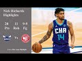 Nick richards 20 pts and 11 reb vs hawks  202223 nba highlights