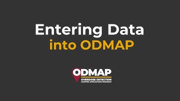 Entering Data into ODMAP