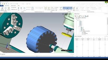 4axis machining from side and face cutter