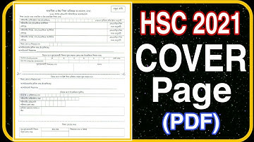 HSC 2021 assignment Cover Page PDF || HSC assignment 2021 Cover Page || Assignment hsc 2021 1st week