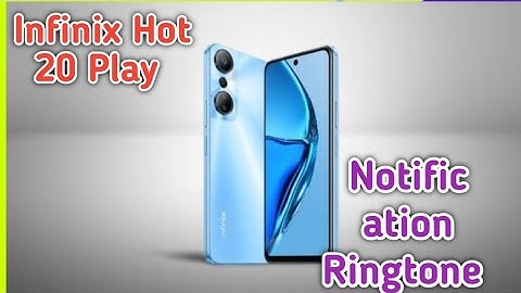 How To Change Notification Tone In Infinix Hot 20 Play , Notification Ringtone Setting