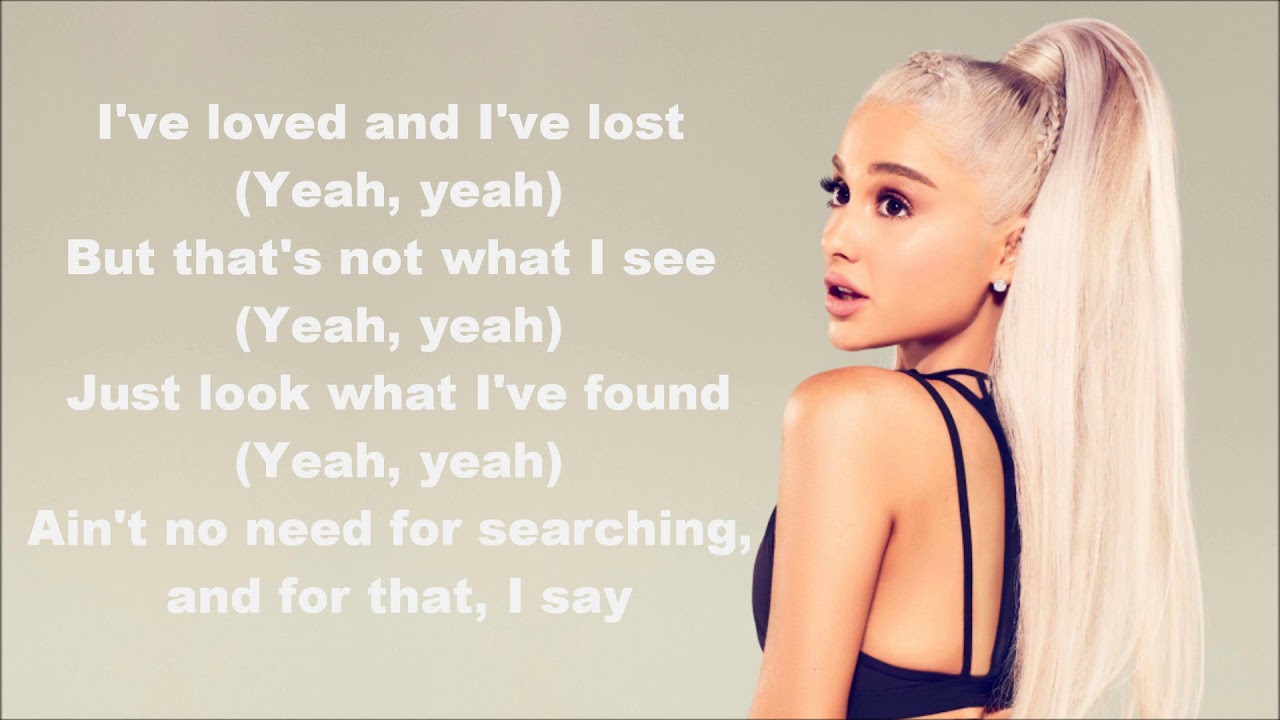 Ariana Grande Thank You, Next Lyrics - YouTube