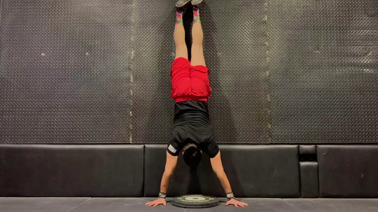 Wall facing handstand plate step up malek ziaee YouTube