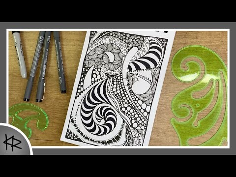 Doodle Art Ink Drawing - zentangle inspired 4