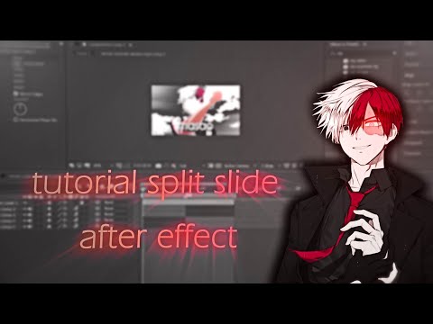 tutorial split slide - after effect