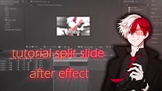 tutorial split slide - after effect