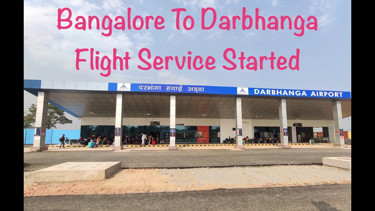 Bangalore To Darbhanga  | Flight Service Started | Spice Jet | 4K Video