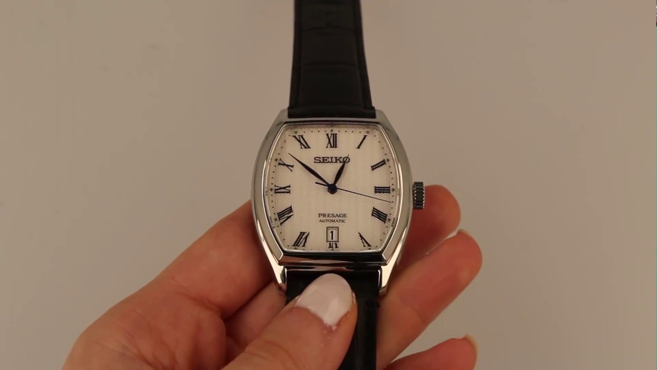 NEW Seiko Presage Automatic Tonneau Watch SRPD05J1 - YouTube