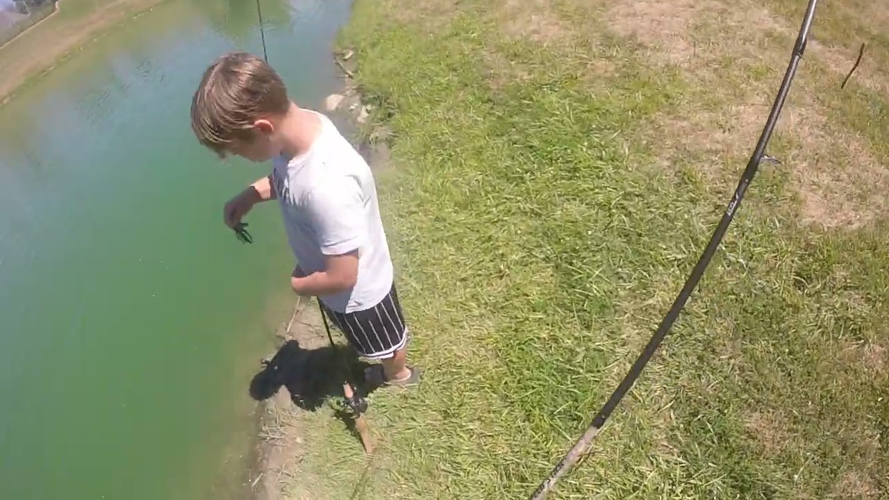 Bass Fishing!! with mason and brady