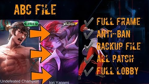 CHOU ELITE SKIN INTO KOF SKIN SCRIPT WITH BACKUP FILE ABC FILE