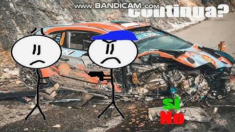 Henry Stickman And Rally Car Driver (Italian Mega Drive Bootleg) Continue + Game Over