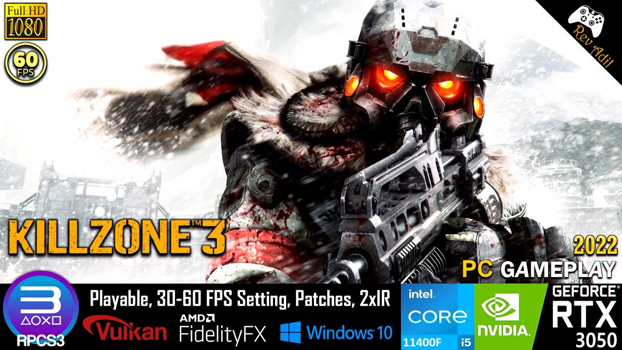 KillZone 3 4K RPCS3 PlayStation 3 Emulator, RTX 3090 Ti
