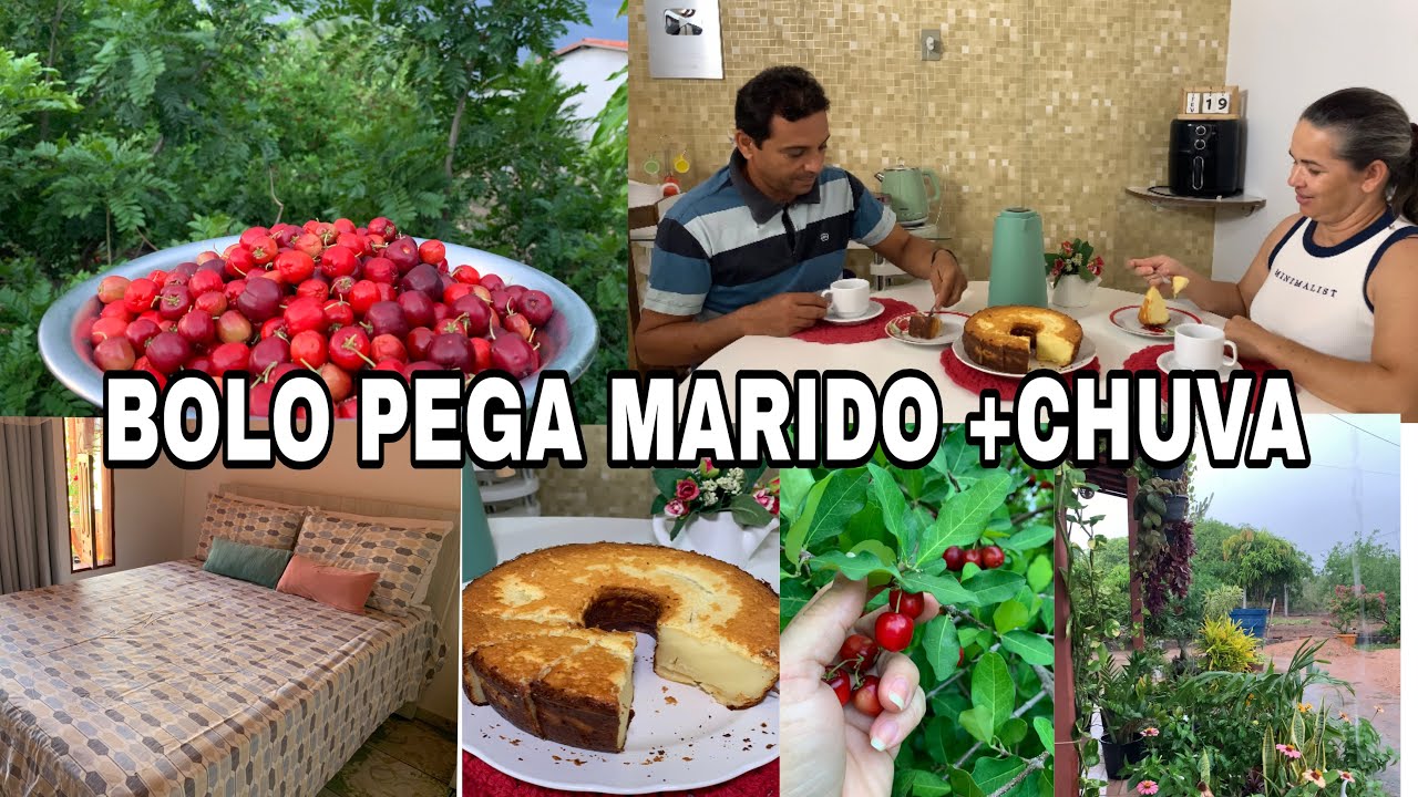 Manhã com Fé, Colheita e Bolo Pega Marido 🍰🌧️ Finalizei com Café e Chuva na Roça