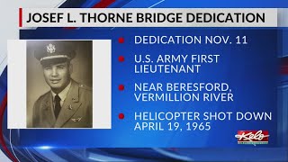Bridge dedicated to fallen soldier