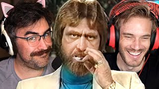 Ken And Pewdiepie Learn Magic Tricks From Discount Chuck Norris