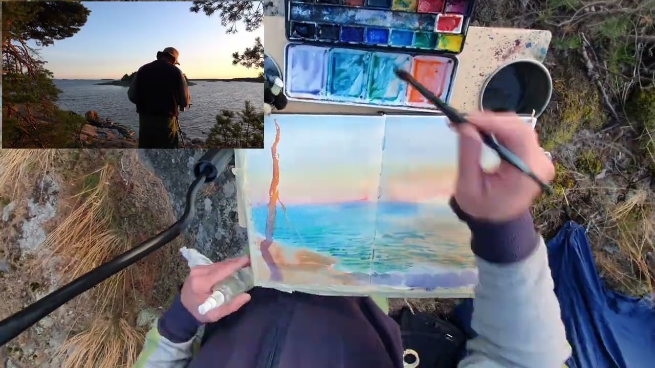 Plein Air Painting and Kayaking Aug 2025 Finland, 20 hours