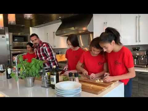 Cooking Penne Arrabiata with Kids from College Ste-Marceline. (recipe).