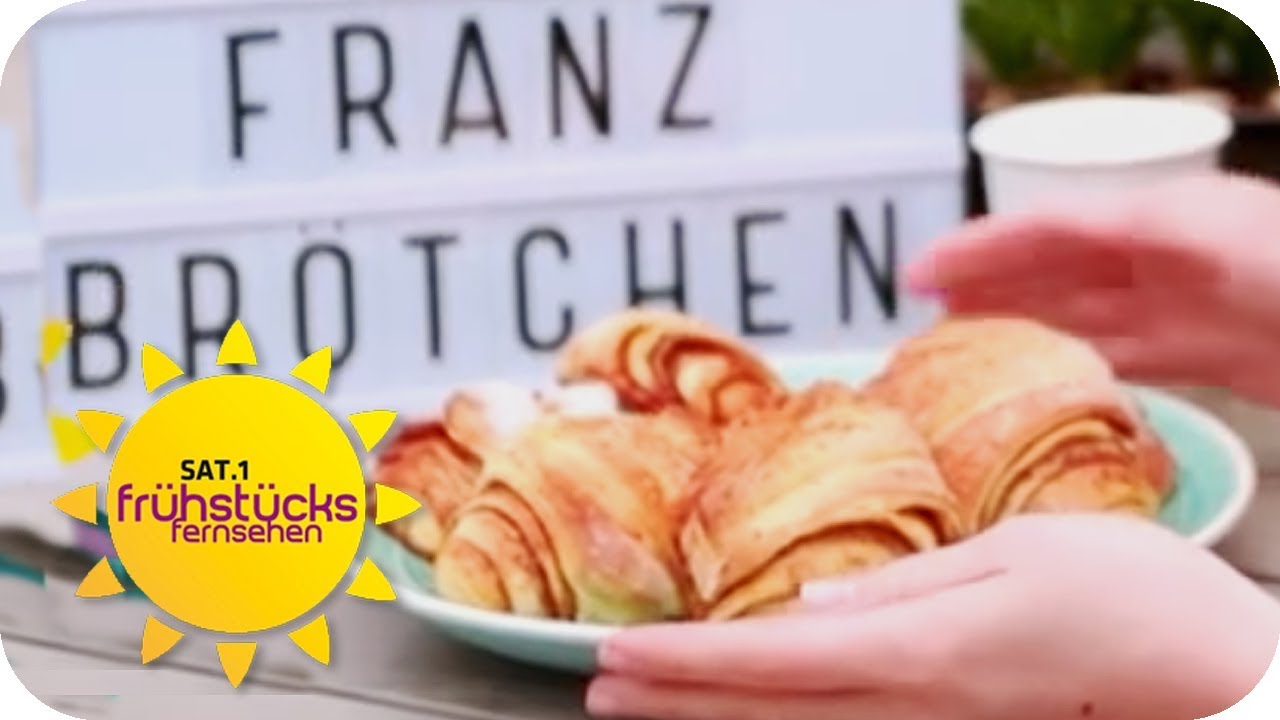 Susses Fruhstuck Super Leichtes Franzbrotchen Rezept Sat 1 Fruhstucksfernsehen Tv Youtube