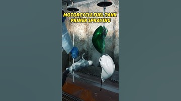 Industrial Robot Priming Motorbike Fuel Tanks#industrialrobots #paintingrobots #robot #shorts