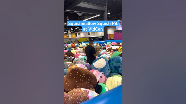 This is the #squishmallows Squish Pit at #VidCon! #shorts #vidcon2023 #squishpit