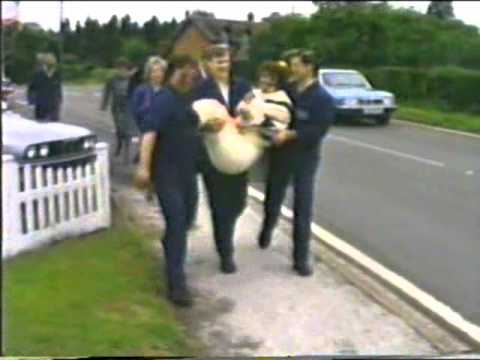 Karen Bourne (Bickley) Tied up on Mustow Green Island 26th June 1987.wmv