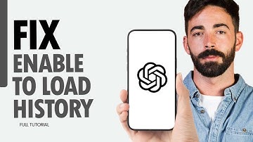How To Fix Enable To Load History On ChatGPT App 2024