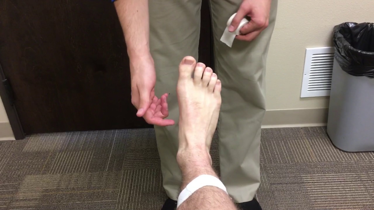 Reverse 6 medial arch support tape technique for shin splints YouTube