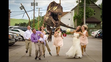 How to add a Dinosaur to a Wedding Picture
