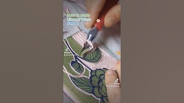 Print Making How To: Linoleum Rubber Stamp Prints - Part 2