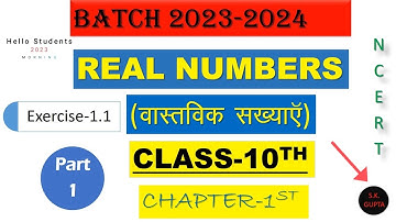 NCERT Solutions class 10th l Maths l Real numbers l वास्तविक संख्याएँ l Exercise 1.1 l👉👉 Part -1
