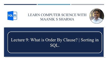 What is Order By Clause? | Sorting Data in SQL | SQL Order by Clause.