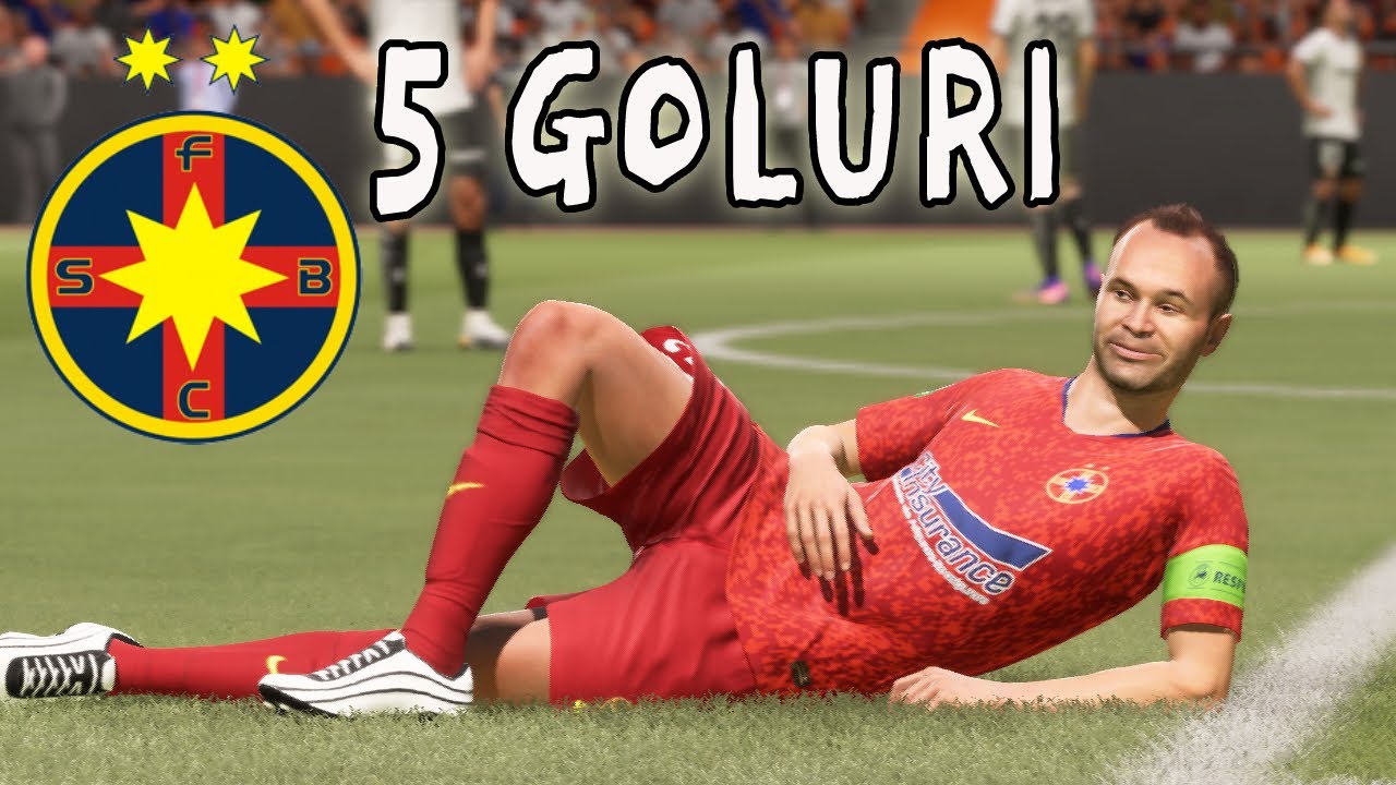 DUEL CU BARCELONA SI 5 GOLURI INTR UN MECI CARIERA CU FCSB LA FIFA 21 