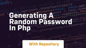generating a random password in php