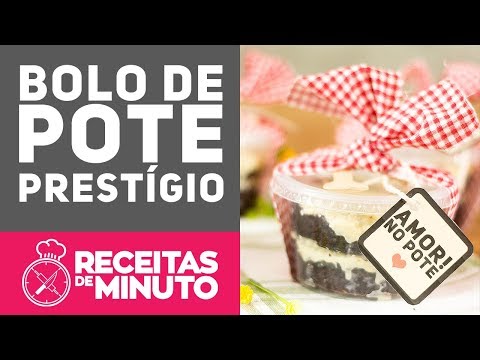 BOLO DE POTE PRESTÍGIO (Como fazer bolo no pote recheado para vender) Receitas de Minuto EXPRESS#262