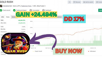 Gold Rush Pro MT4 EA v3.1 | XAUUSD Gold Trading Robot | High-Frequency Forex EA