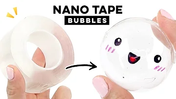 How to make nano tape bubbles! This method works every time. #satisfying #viral #diy