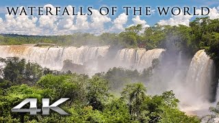 WORLD'S WATERFALLS in 4K (no music) 1 HR Nature Relaxation™ Signature Film in UHD