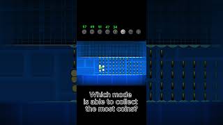 Which mode is able to collect the most coins? #geometrydash #gd #shorts #funny