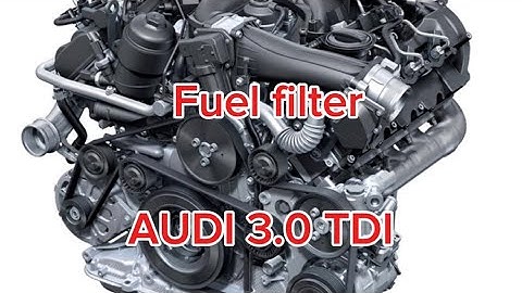AUDI A6 C7 3.0 TDI fuel filter replacement (Audi , VW VAG )