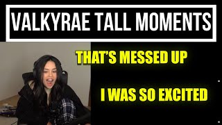 Valkyrae Excitedly Reacts to "Best Valkyrae Tall Moments"