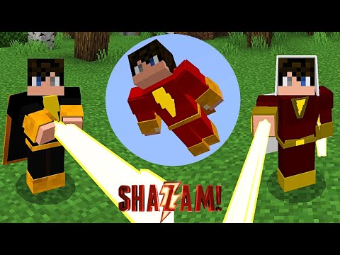 Addon de SHAZAM para Minecraft PE || Shazam VS Black Adam MCPE