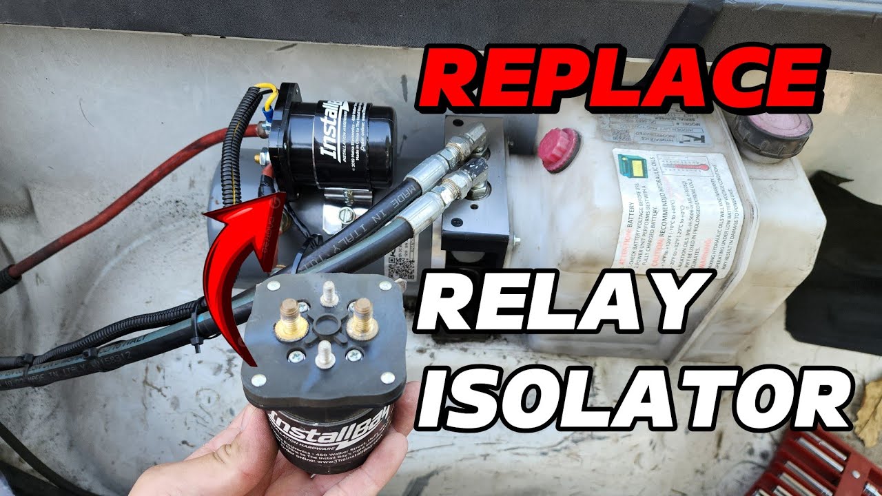 DIY How to Change a 500 amp Relay Isolator for an Electric Hydraulic Pump 